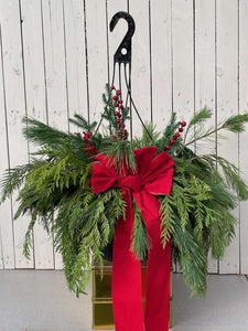 12" Holiday Hanging baskets (email to place order ahead)